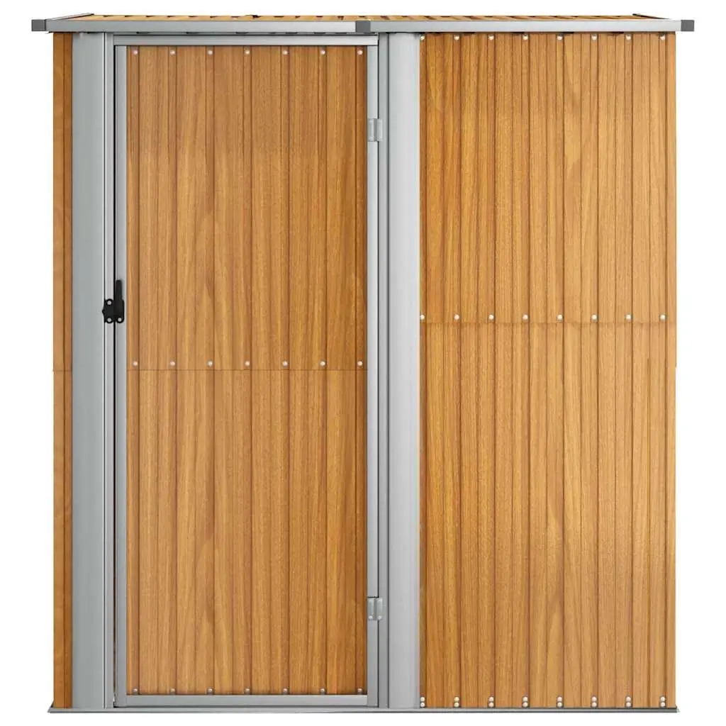 Garden Shed 180.5x97x209.5 cm Brown Outdoor Storage Tool House Lockable Door