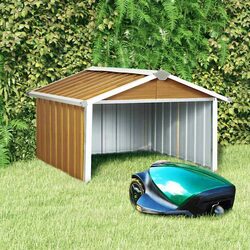 Robot Lawnmower Shed Storage Box Outdoor Garden Garage Galvanised Steel