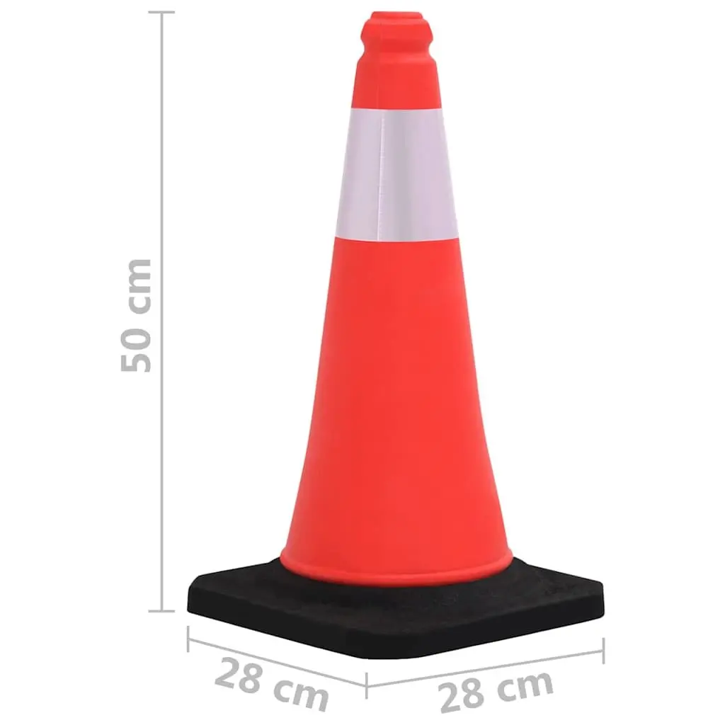 Traffic Cones Reflective Heavy Base 50 cm
