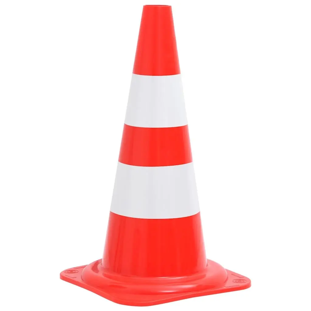 Traffic Cones Reflective Red White 50cm 20 Piece