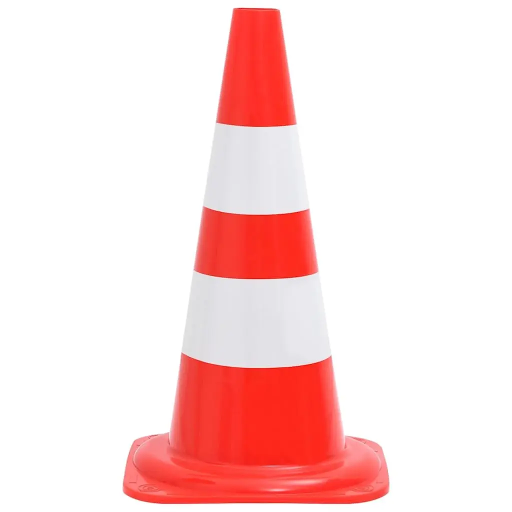 Traffic Cones Reflective Red White 50cm 20 Piece