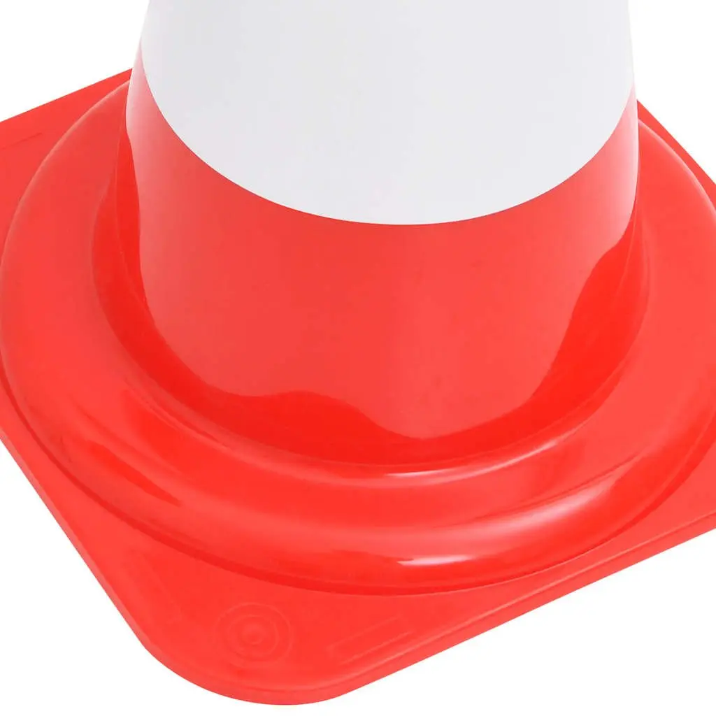 Traffic Cones Reflective Red White 50cm 20 Piece