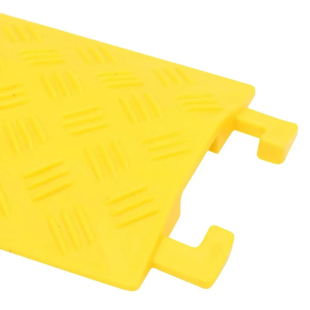Modular Cable Protector Ramps Yellow 98.5 cm 4 Piece High Visibility Safety Floor Cover