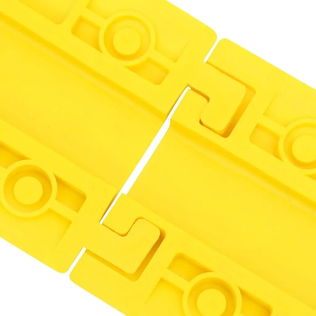 Modular Cable Protector Ramps Yellow 98.5 cm 4 Piece High Visibility Safety Floor Cover