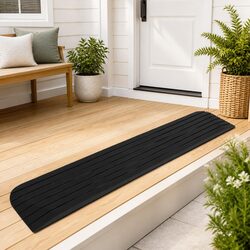 Threshold Ramp Rubber Non-Slip Wheelchair Mobility Scooter Rollator Access Ramp