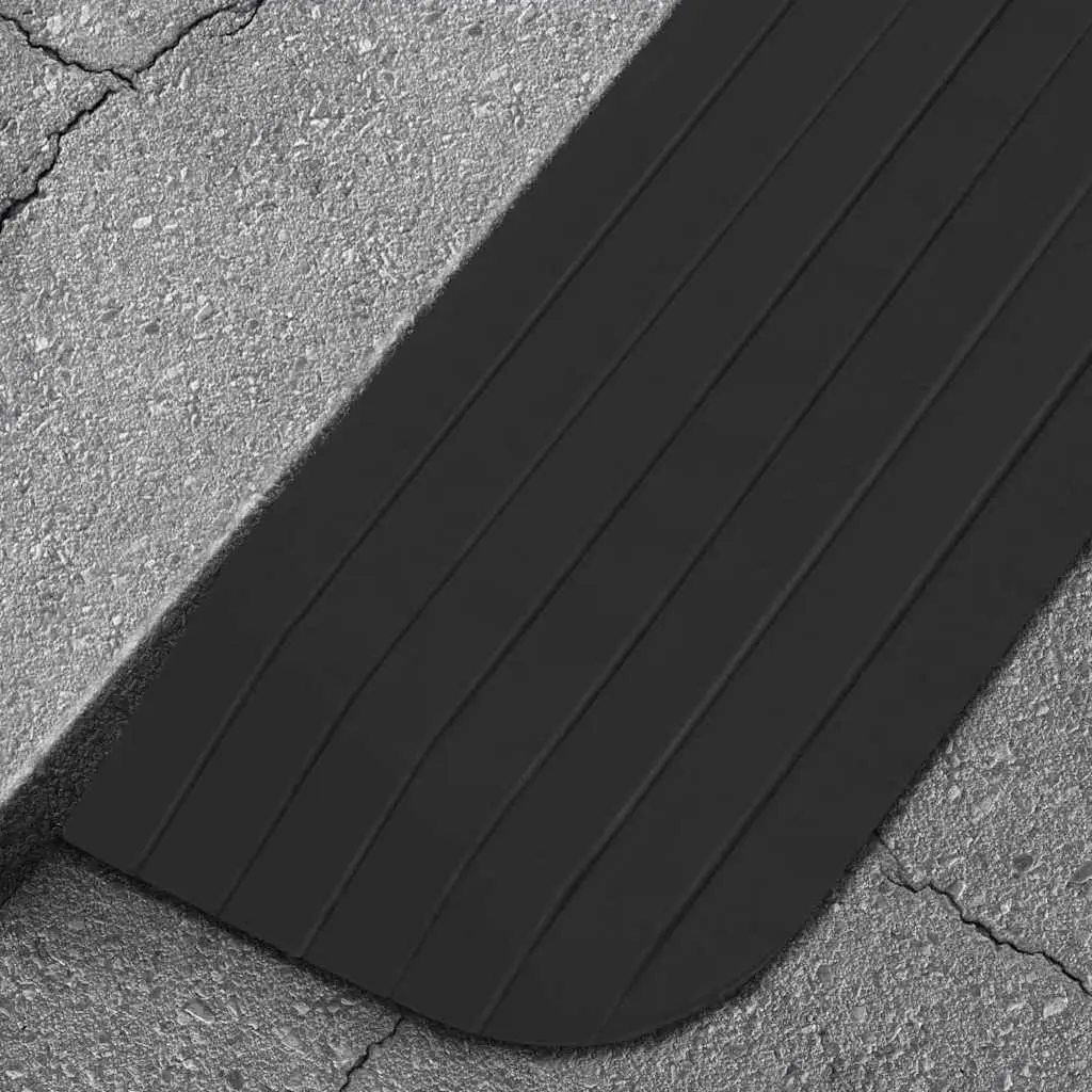 Threshold Ramps Pair Rubber Non-Slip Surface 110 x 21 x 2.5 cm
