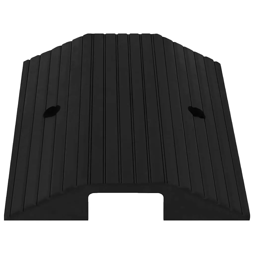 Bridge Threshold Ramp Solid Rubber Non-Slip Textured Surface 49 x 40 x 8 cm