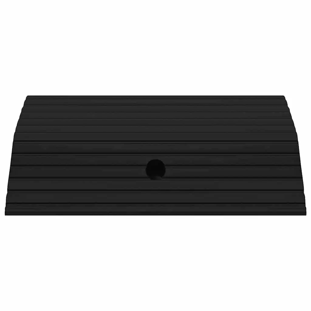 Bridge Threshold Ramp Solid Rubber Non-Slip Textured Surface 49 x 40 x 8 cm