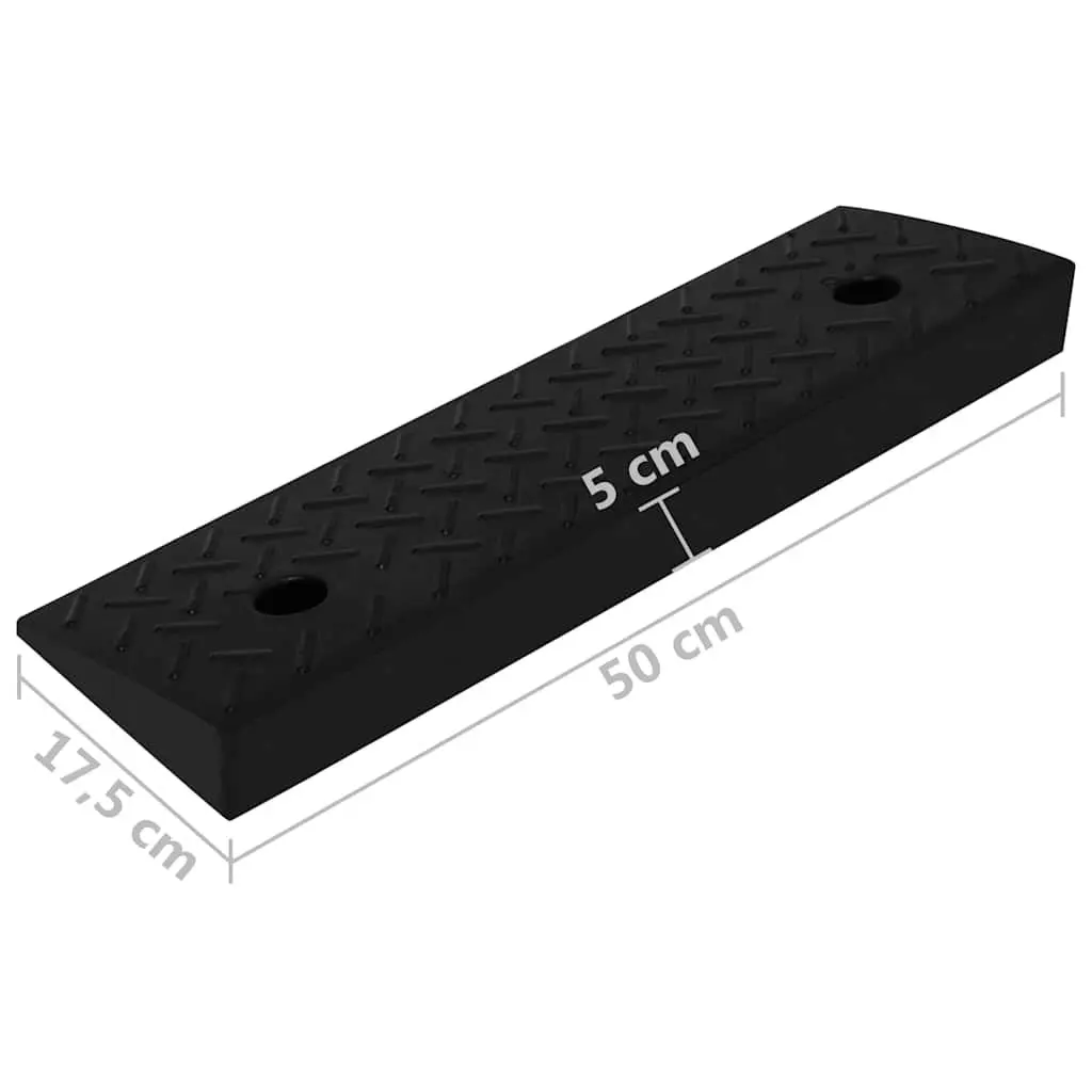 Rubber Kerb Ramps 2 Pieces Non-Slip Heavy Duty Vehicle Access Wheelchair
