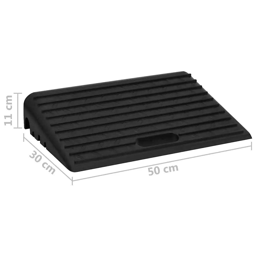 Kerb Ramps Rubber Non-Slip 50 x 30 x 11 cm