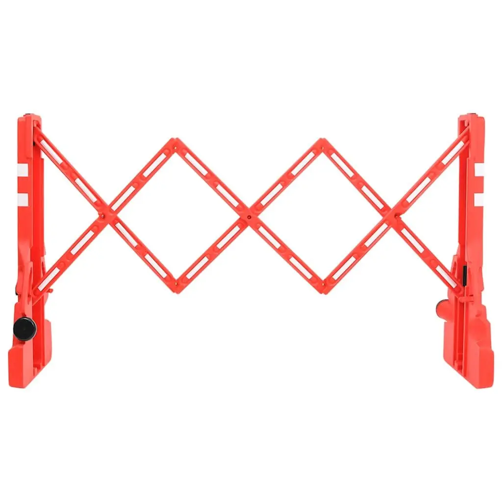 Folding Traffic Barrier Reflective Outdoor 210 x 50 x 105 cm