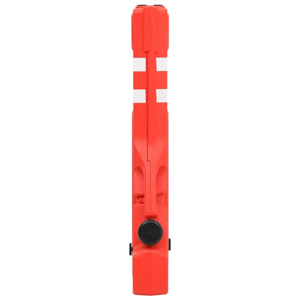 Folding Traffic Barrier Reflective Outdoor 210 x 50 x 105 cm