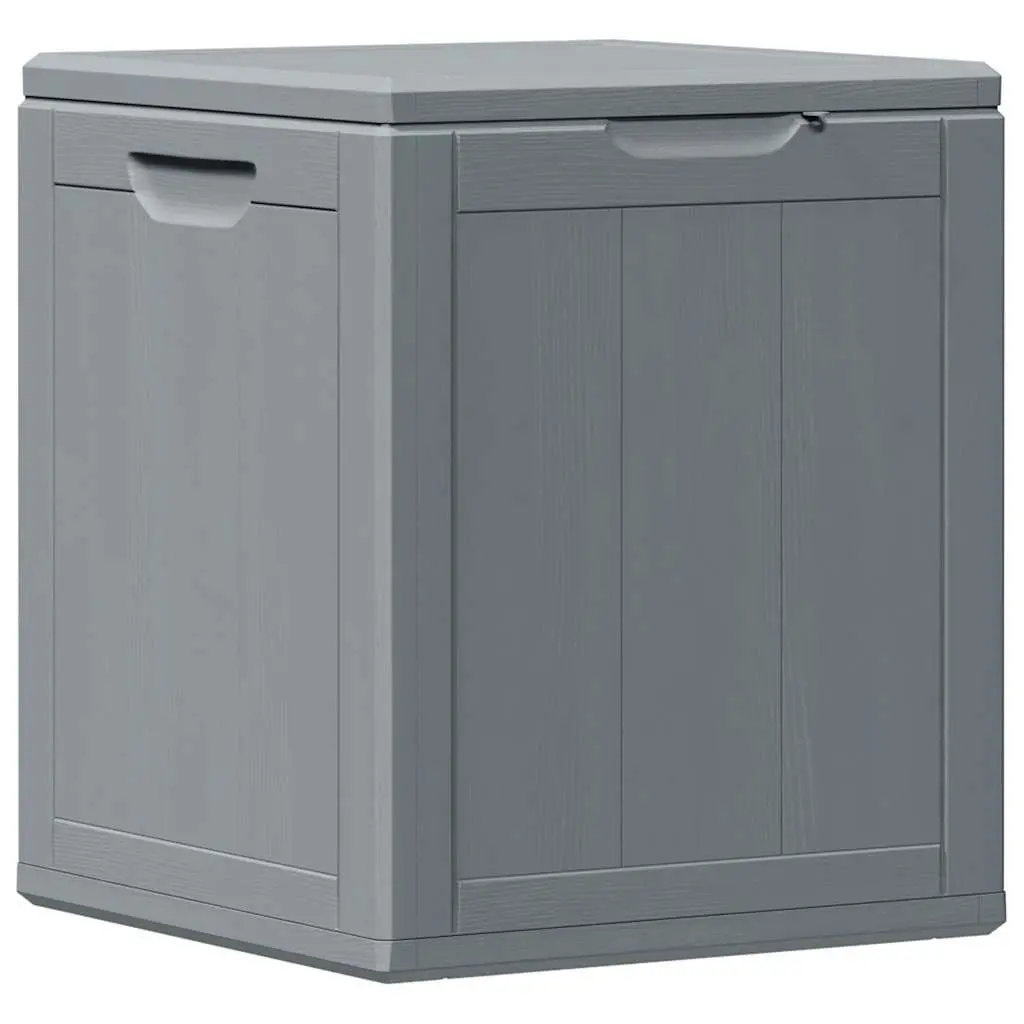 Garden Storage Box 90L Grey Outdoor Patio Deck Furniture Weatherproof Container