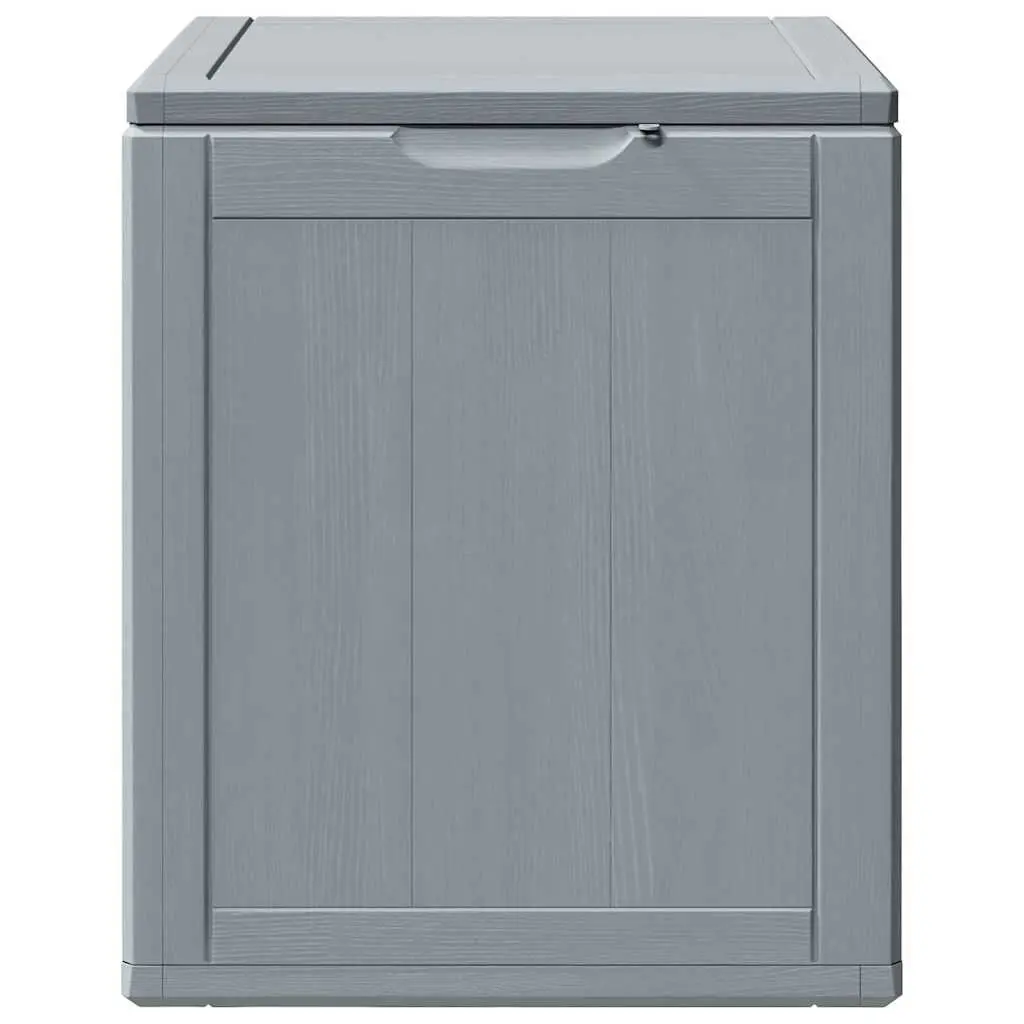 Garden Storage Box 90L Grey Outdoor Patio Deck Furniture Weatherproof Container