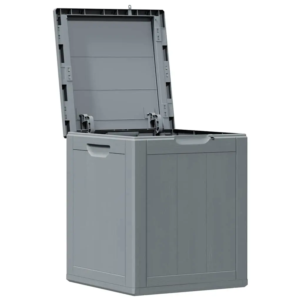 Garden Storage Box 90L Grey Outdoor Patio Deck Furniture Weatherproof Container