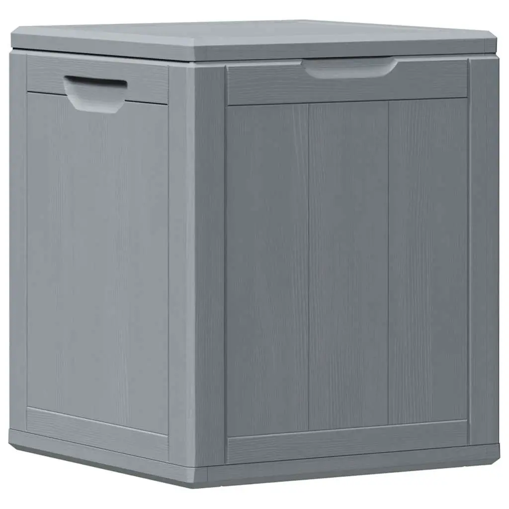 Garden Storage Box 90L Grey Outdoor Patio Deck Furniture Weatherproof Container