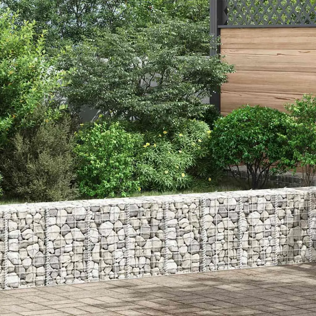 Gabion Raised Beds 3 pcs Iron Garden Planter 30x30x50 cm