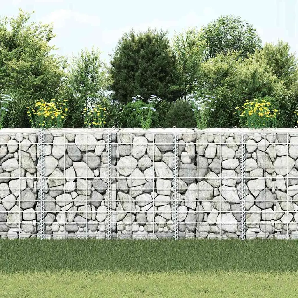 Gabion Raised Beds 3 pcs Iron Garden Planter 30x30x50 cm