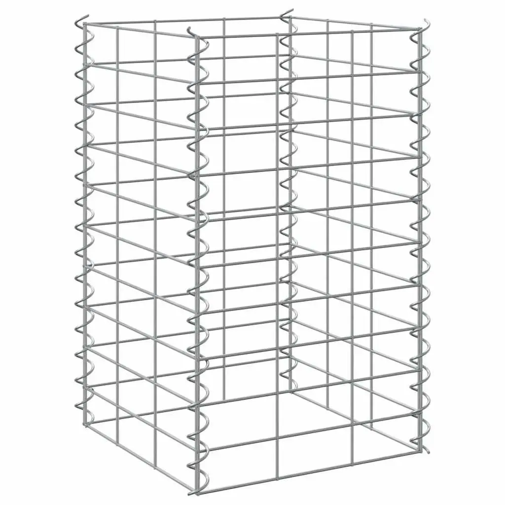 Gabion Raised Beds 3 pcs Iron Garden Planter 30x30x50 cm