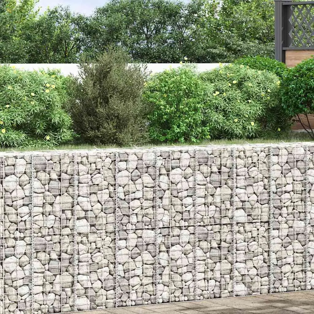 Gabion Raised Beds 3 pcs 30x30x100 cm Iron Retaining Wall Garden Planter Box