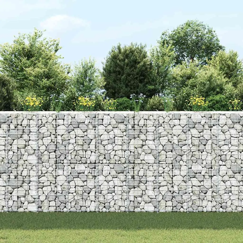 Gabion Raised Beds 3 pcs 30x30x100 cm Iron Retaining Wall Garden Planter Box