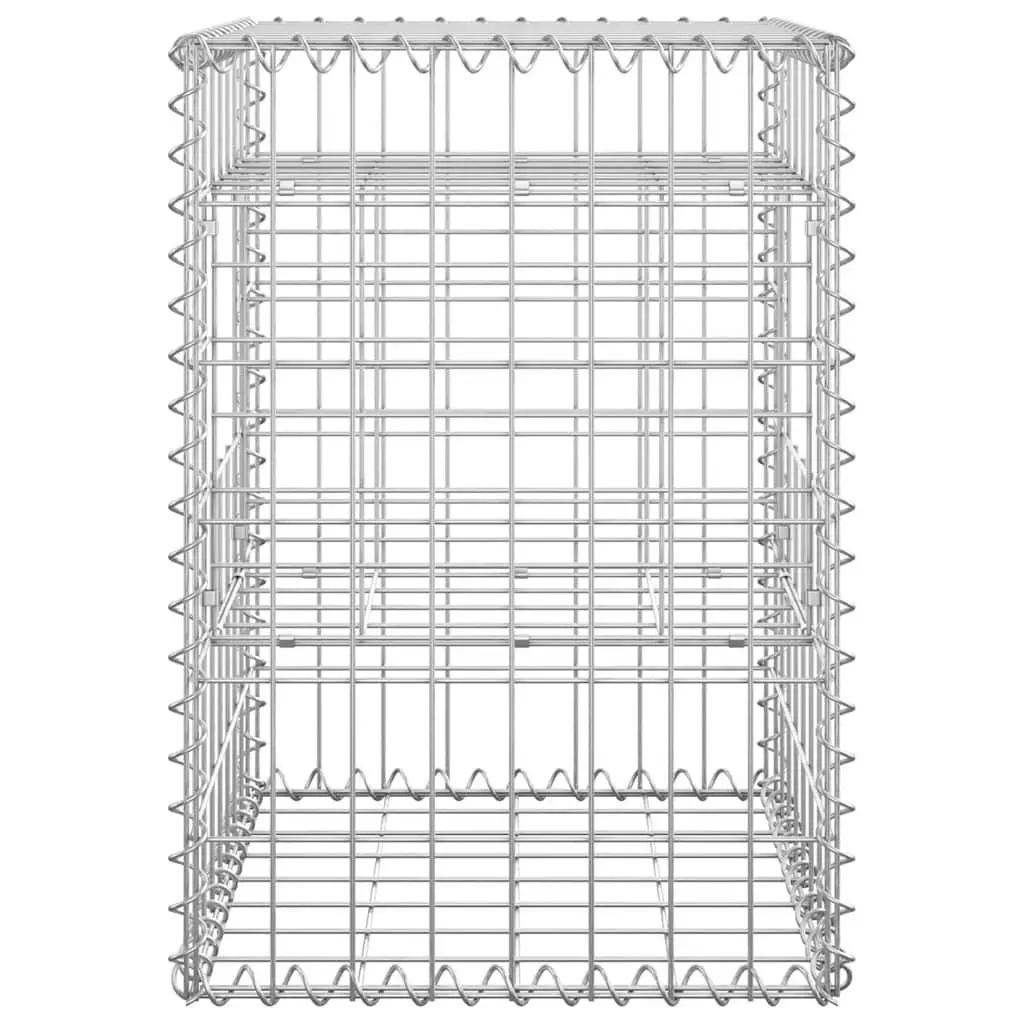 Gabion Basket Posts Rust-proof Weather-proof Iron 40x40x60 cm