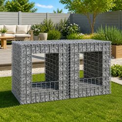 Friendly Gabion Basket Posts - 2 Pack for Your Garden