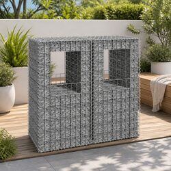 Create a Charming Outdoor Space with Gabion Basket Posts