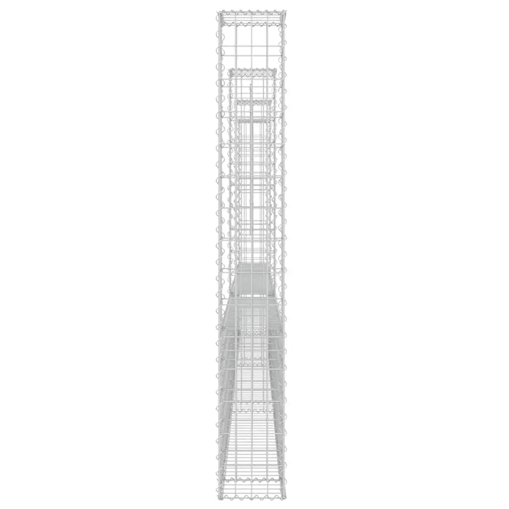 U-Shape Gabion Basket Fence Panel Welded Mesh 380x20x150cm
