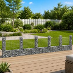 Your Essential U-Shape Gabion Basket with Fence Panel