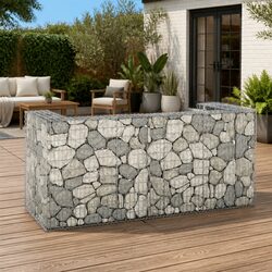 Gabion Wall Waste Container Enclosure Galvanised Steel Garbage Bin Screen