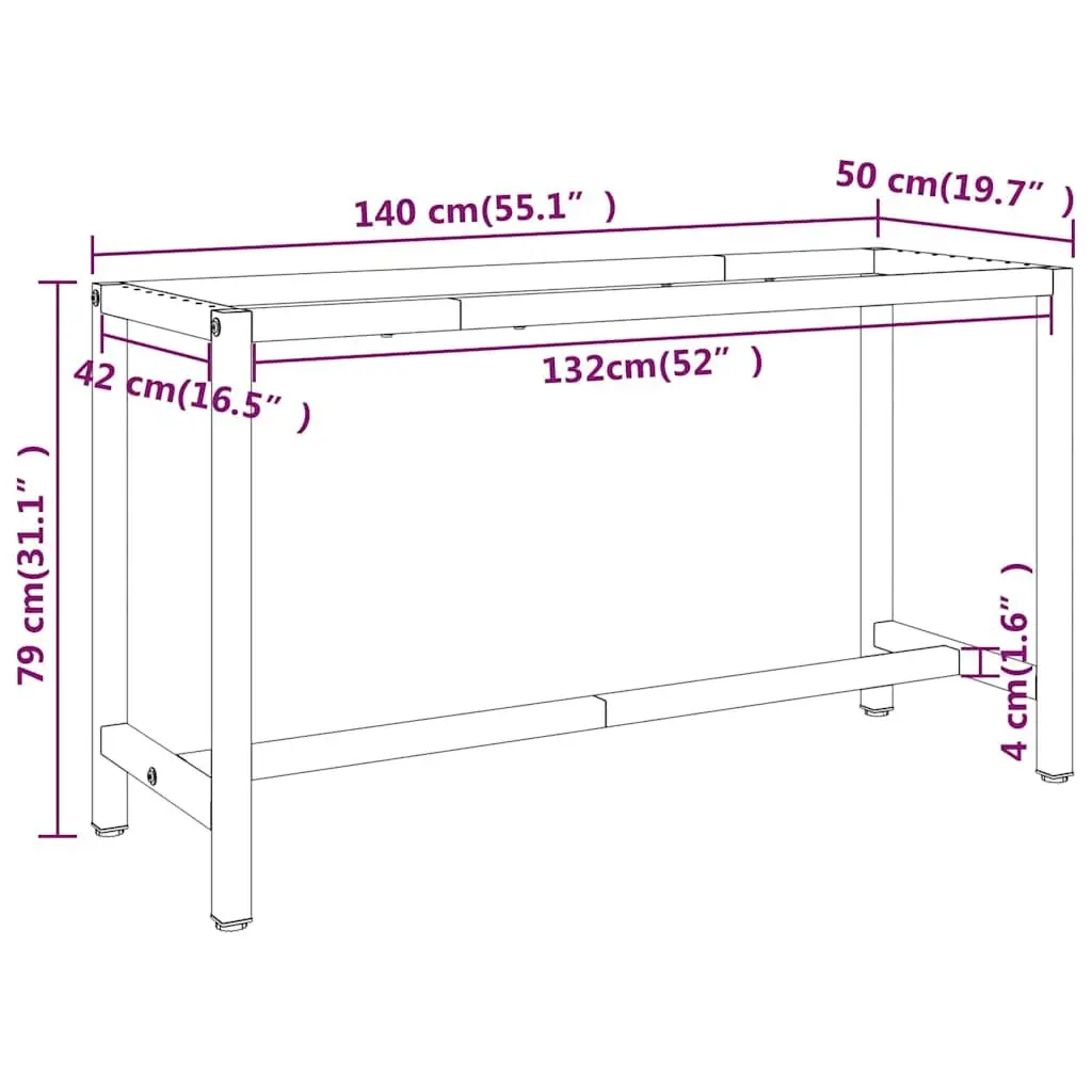 Heavy Duty Work Bench Frame