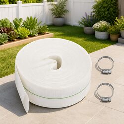 Flat Hose 25m Water Supply Irrigation Garden Pumping Flexible PE Lining
