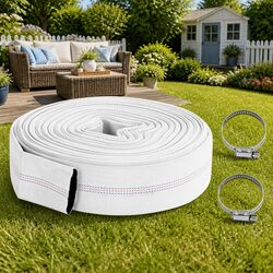 Fire Hose 20 m Flexible Water Hose PVC Lining Spiral Reinforced High-Pressure
