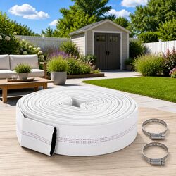 Fire Hose 30m 2 Inch PVC Lay Flat Water Irrigation Hose Reinforced Coil Storage