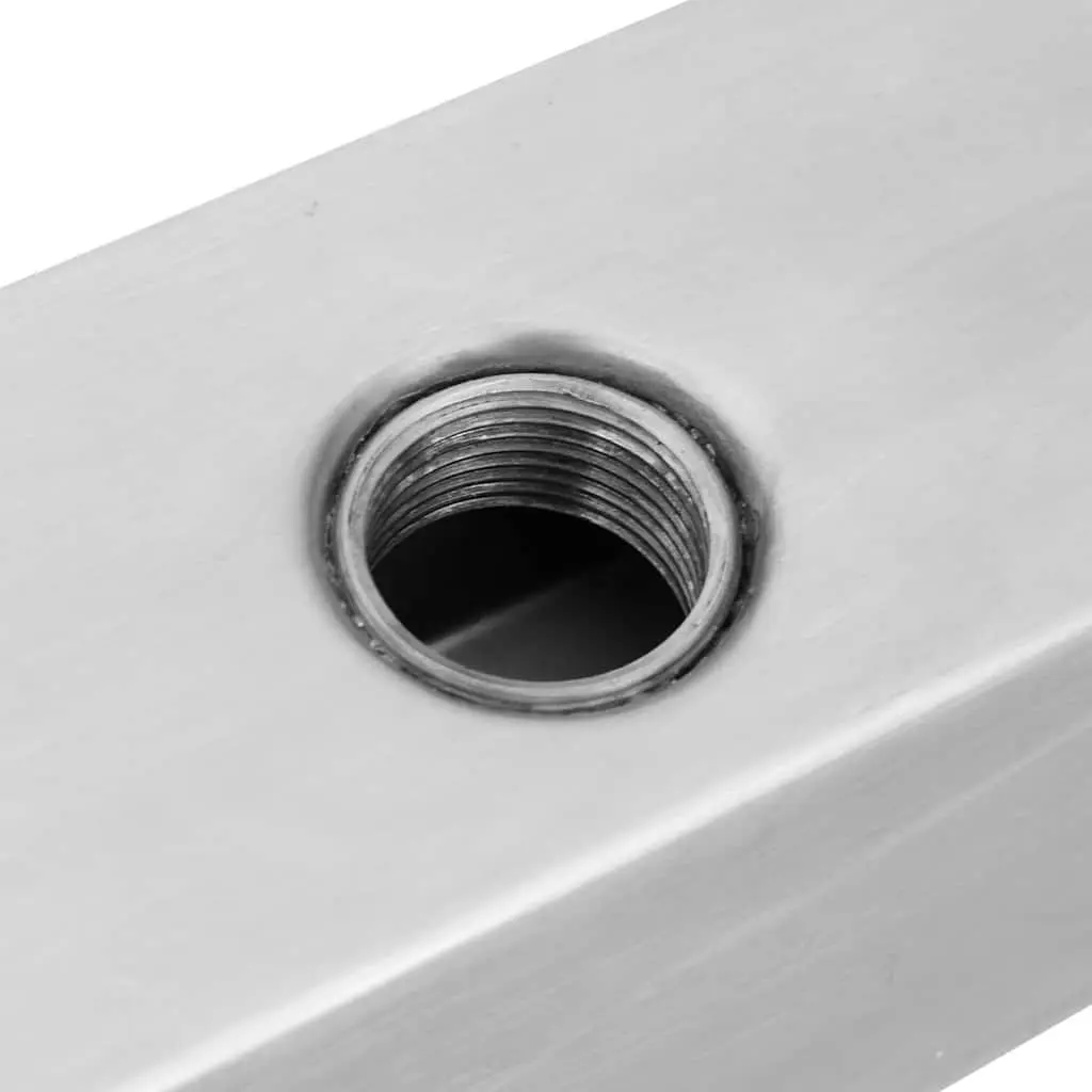 Rectangular Pool Waterfall Fountain Stainless Steel 110cm