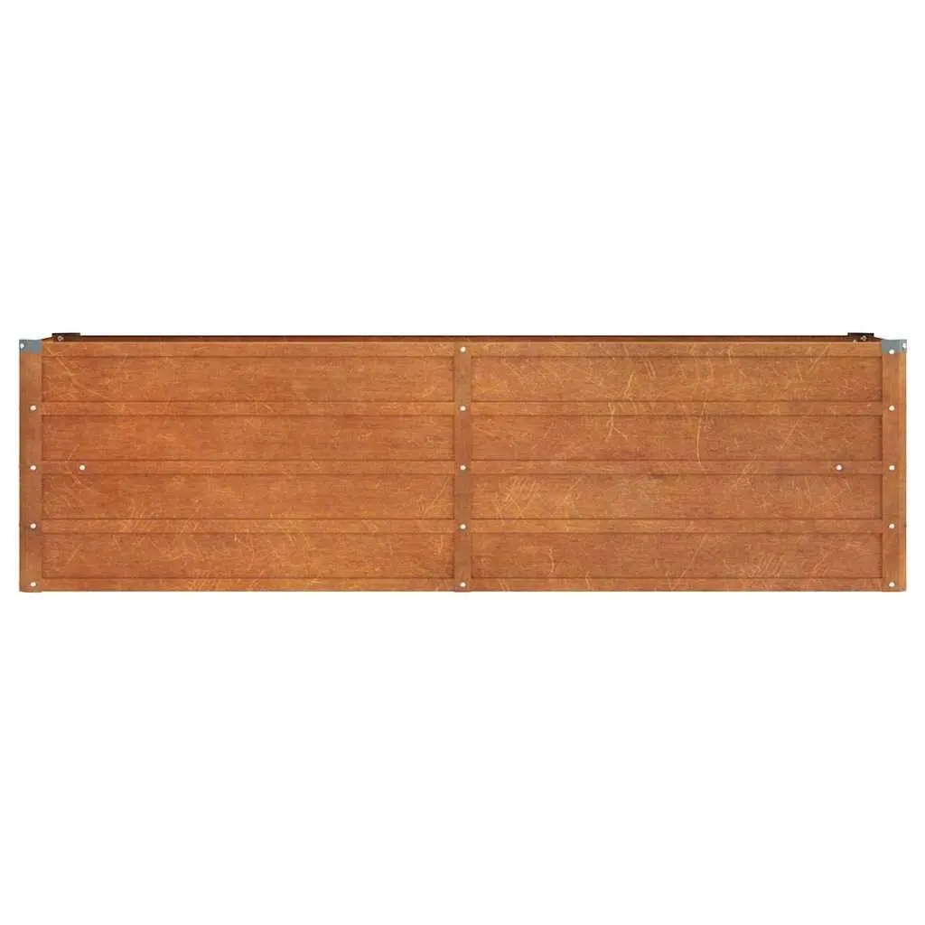 Garden Raised Bed Corten Steel Weathering Planter 160x40x45cm Brown