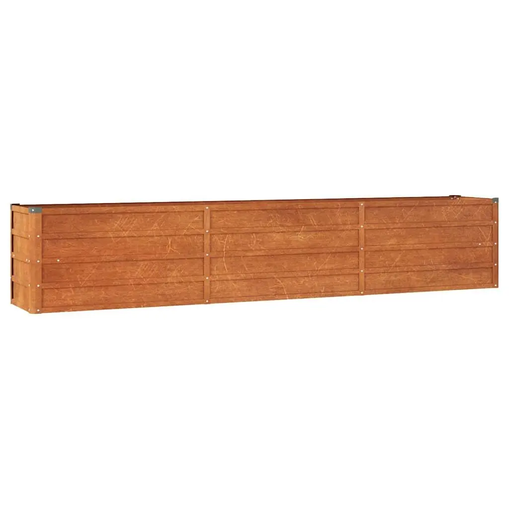 Corten Steel Garden Raised Bed Planter Weathering Steel 240x40x45 cm