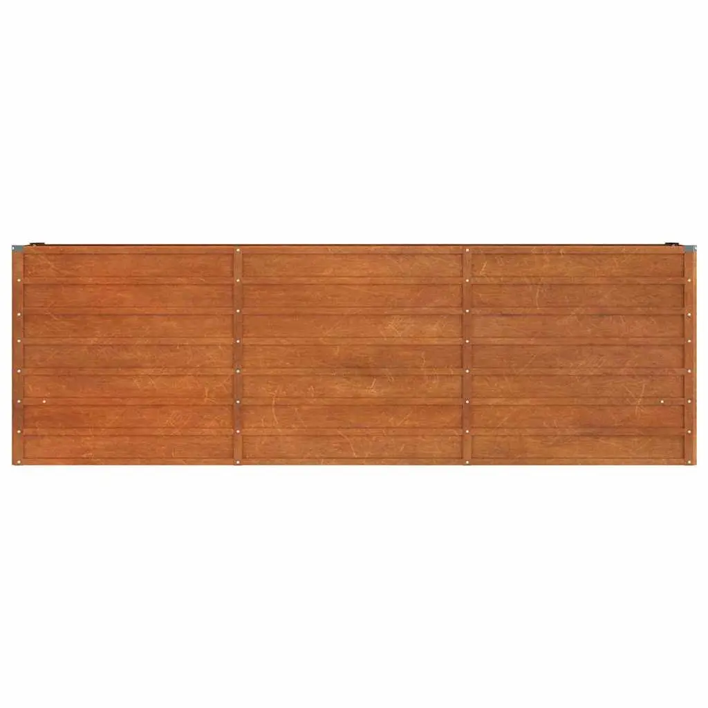 Garden Raised Bed Planter Box Weathering Steel 240x40x77 cm Outdoor Flower Vegetable Herb