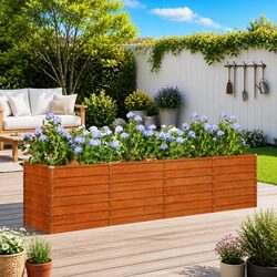 Your Friendly Garden Raised Bed 320x80x77cm in Weathering Steel