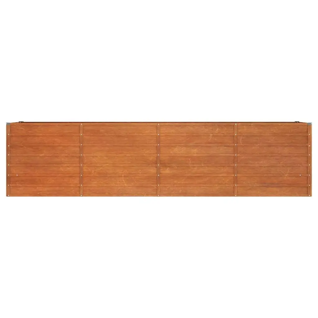 Garden Raised Bed Planter 320x80x77cm Weathering Steel Outdoor Vegetables Herbs