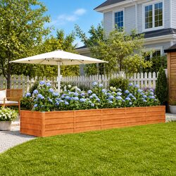 Charming Corten Steel Raised Bed for Your Plants
