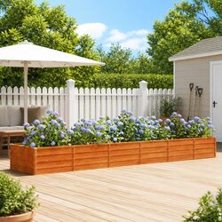 Corten Steel Weathering Brown Garden Raised Planter