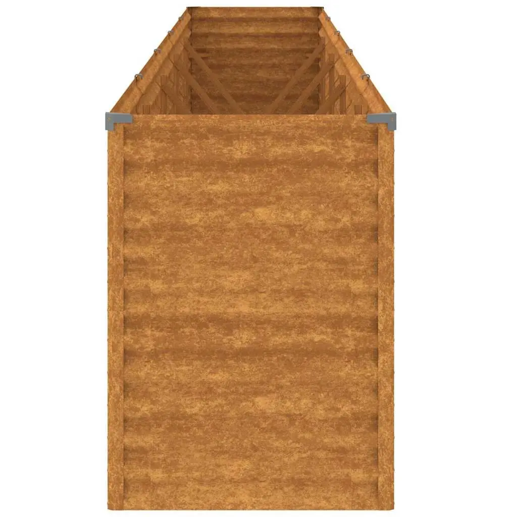 Garden Raised Bed 482x50x69 cm Corten Steel Planter Box Outdoor Vegetable Herb