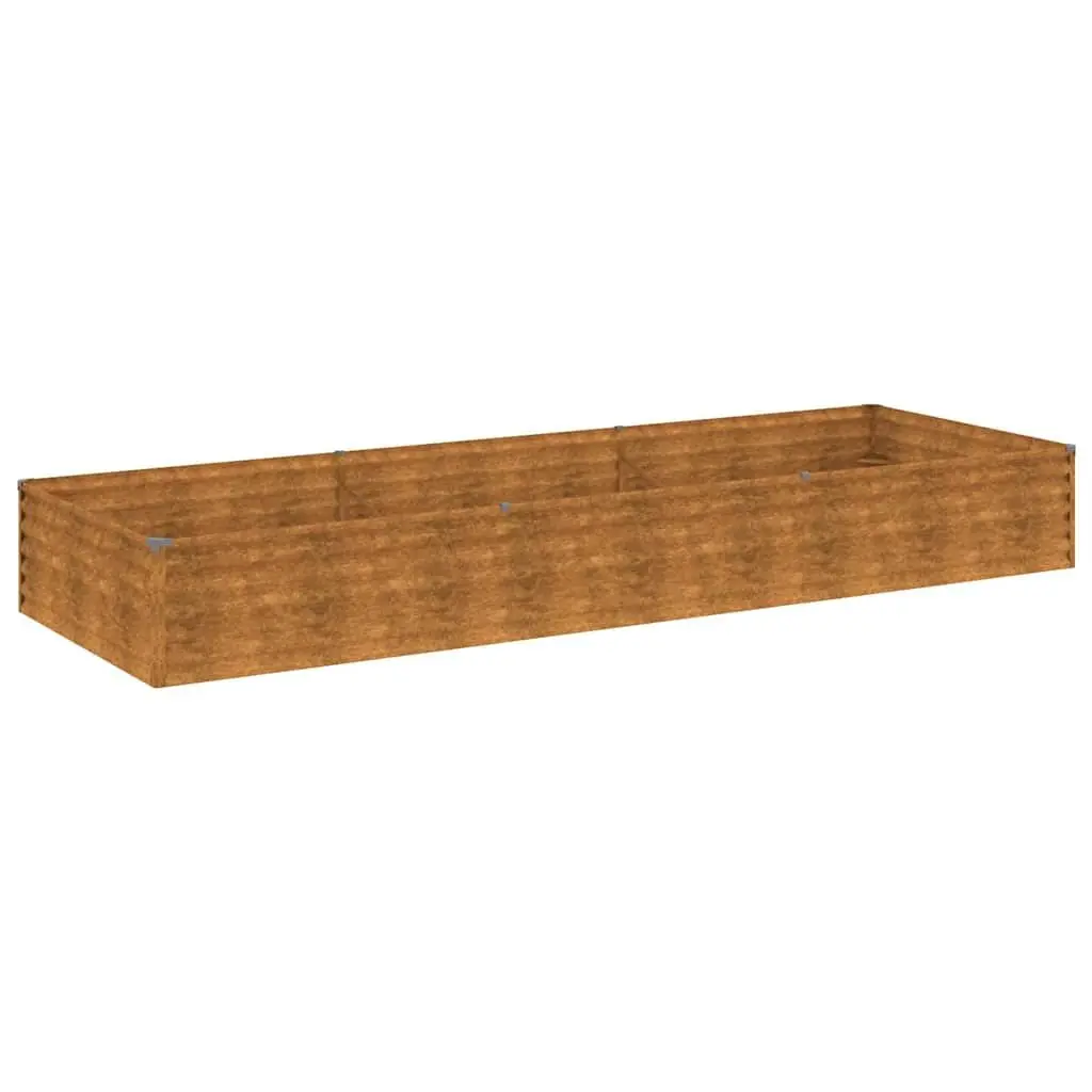 Garden Raised Bed Weathering Steel 291x100x36 cm Planter Box Outdoor Patio Flower