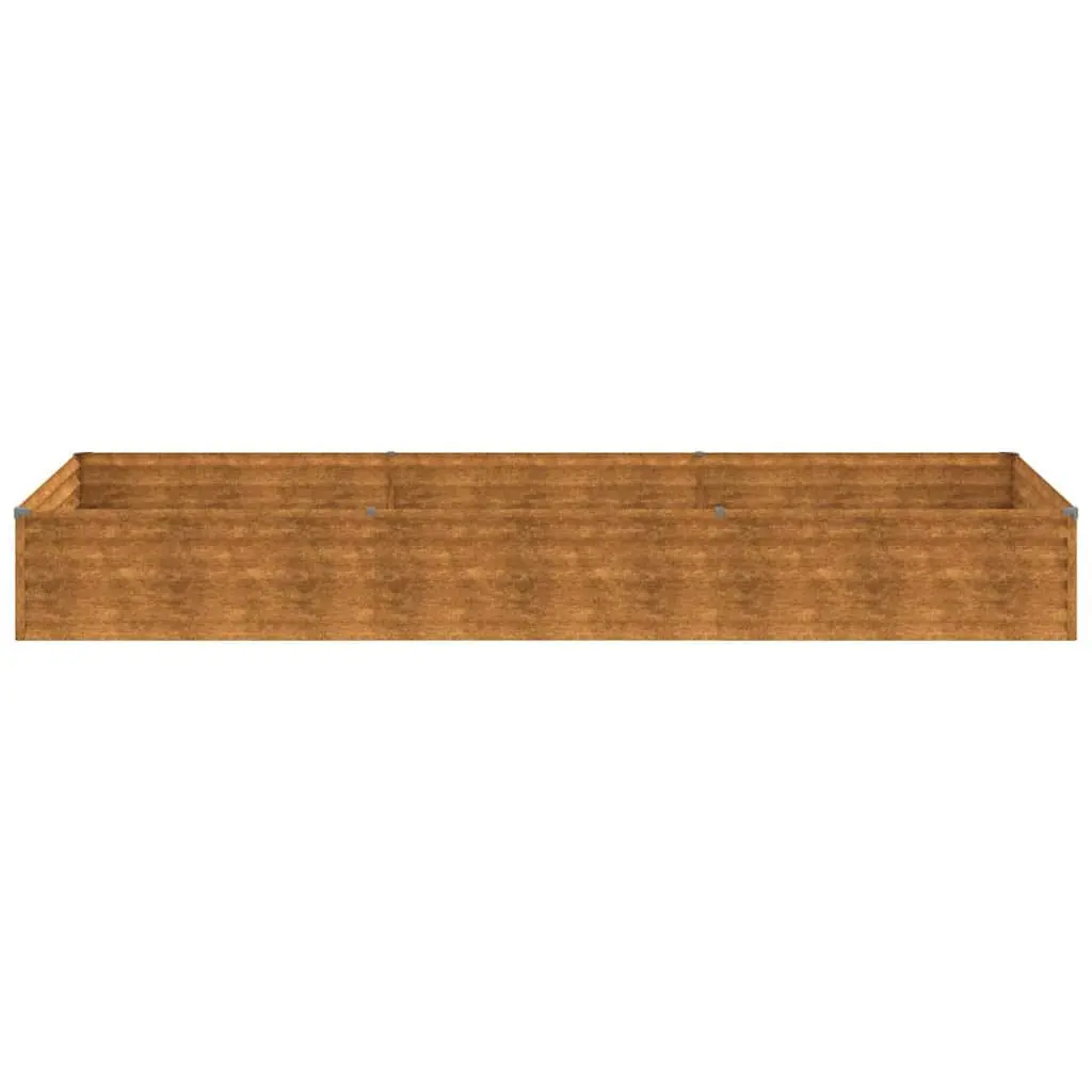 Garden Raised Bed Weathering Steel 291x100x36 cm Planter Box Outdoor Patio Flower