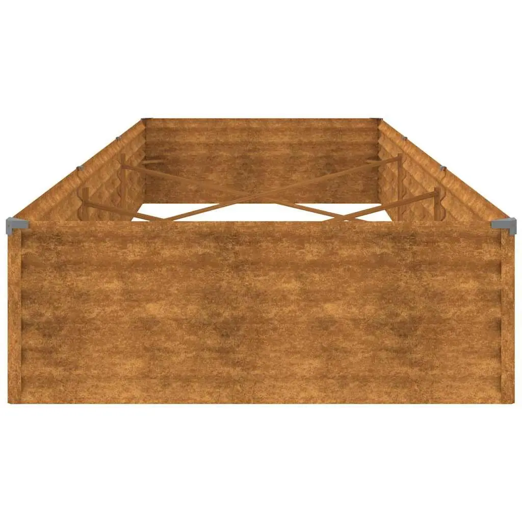 Garden Raised Bed Weathering Steel 291x100x36 cm Planter Box Outdoor Patio Flower