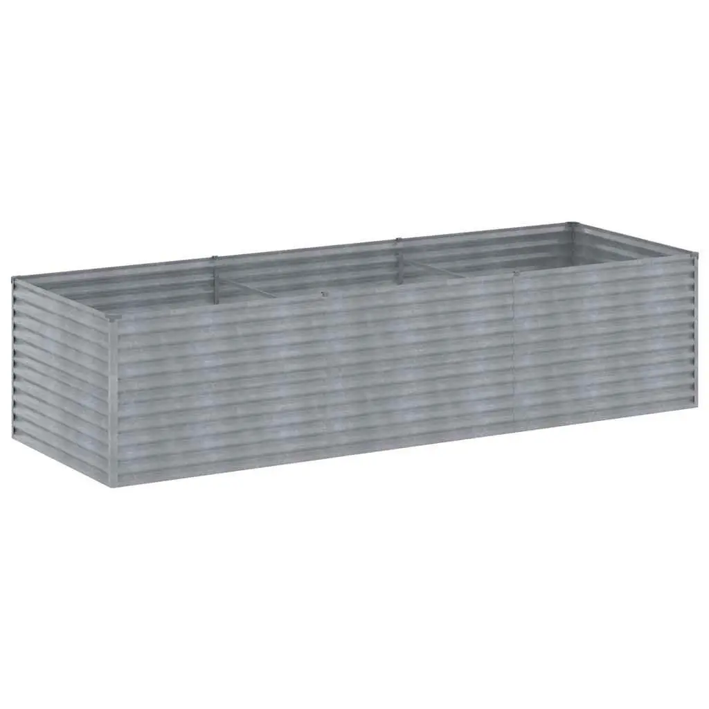 Garden Raised Bed Planter Corten Steel Brown 290x100x69 cm Outdoor Flower Box