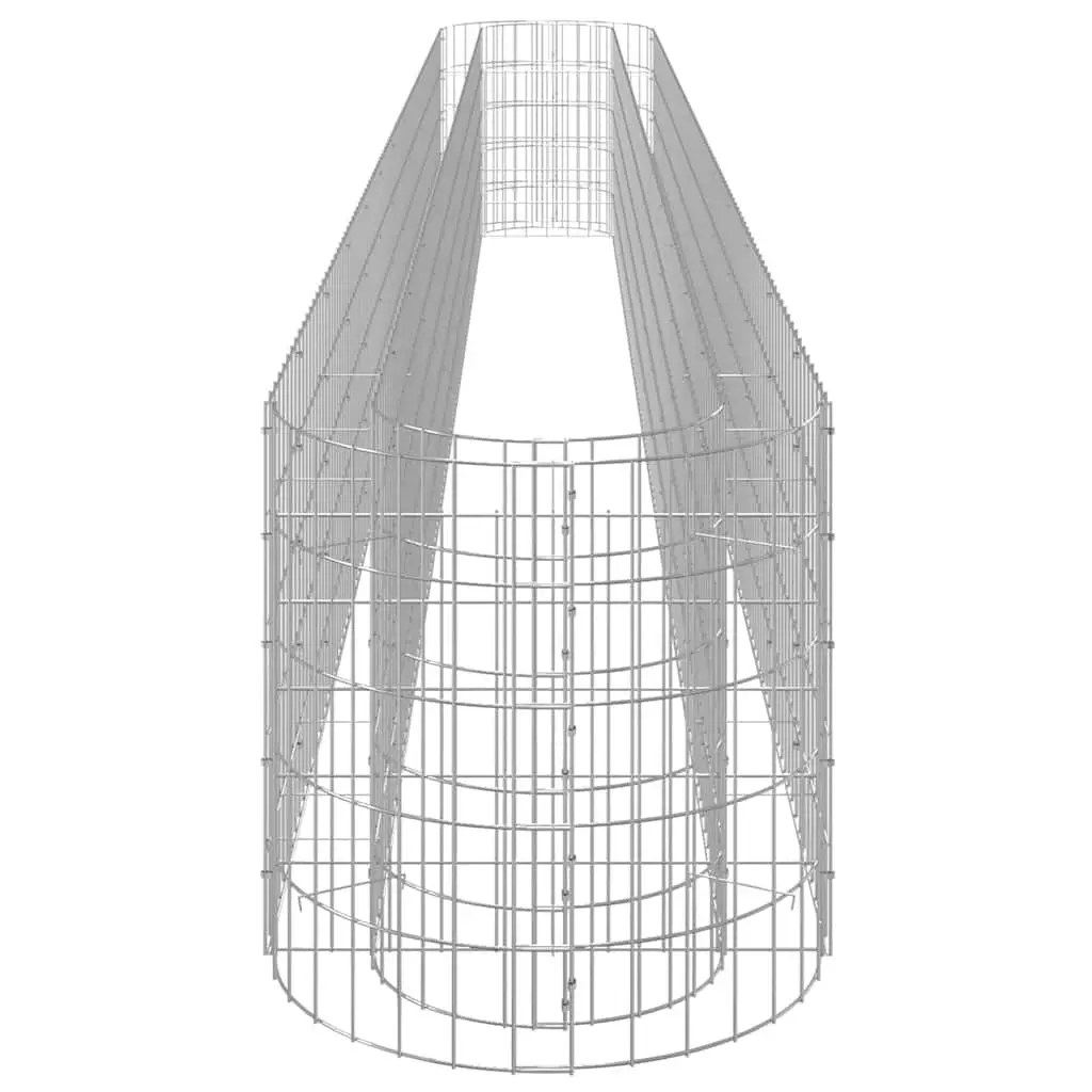 Gabion Raised Bed Garden Planter Galvanised Iron 470x50x50 cm