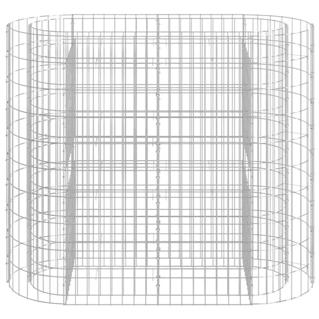 Gabion Raised Bed Planter Sturdy Galvanised Iron 120 x 50 x 100 cm